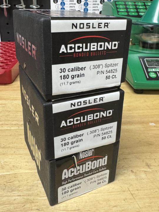 Nosler Accubond 180gr bullets | ManStuff